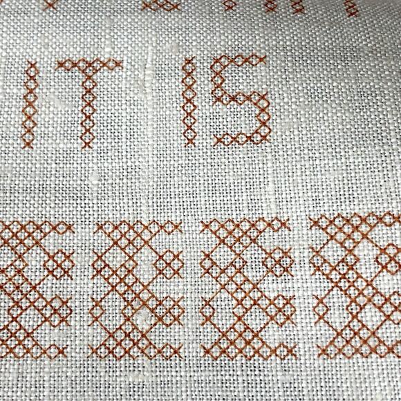 Vintage Cross Stitch Embroidery Kit Money Is Most Important Jane Snead Samplers - Picture 6 of 7